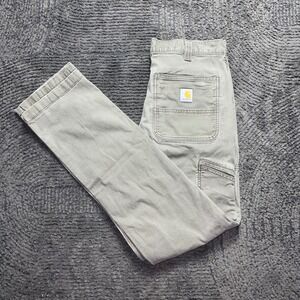Carhartt Relaxed Fit Work Pants Khaki Mens 30x32 Carpenter Style Durable